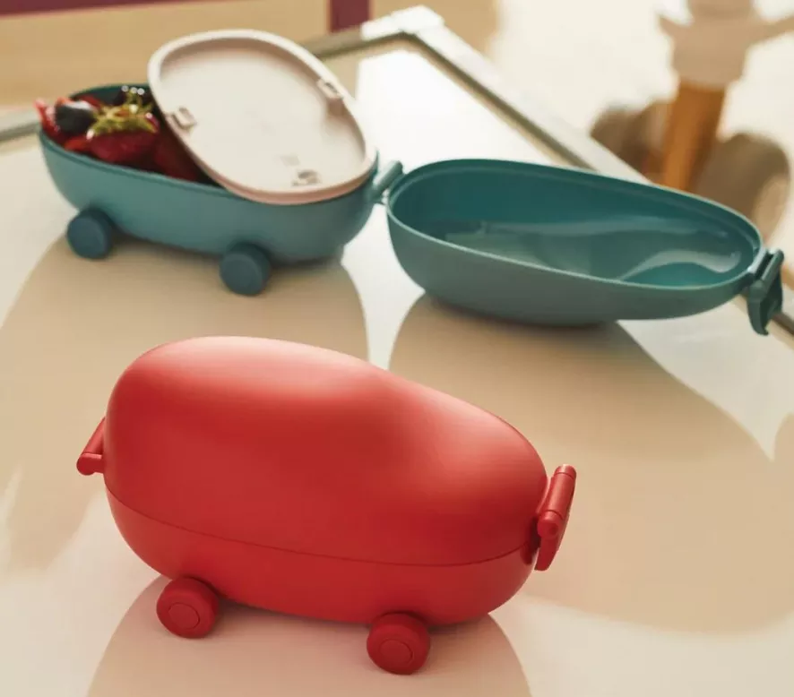 Alessi Food à Porter Snack Box Lichtblauw 5 Alessi Food à Porter Snack Box Lichtblauw - Afbeelding 3