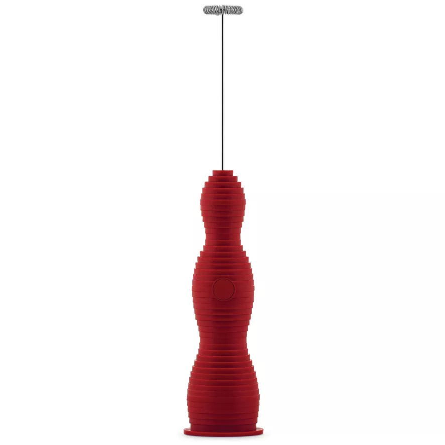 Alessi Pulcina Melkopschuimer Rood 3 Alessi Pulcina Melkopschuimer Rood