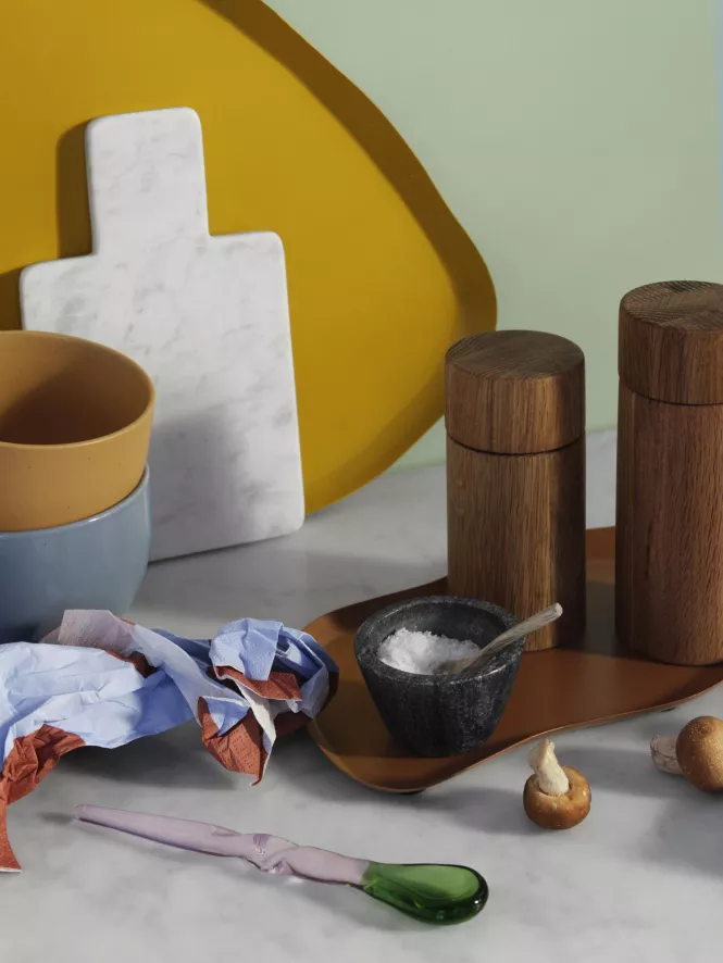 Broste Copenhagen Adam Snijplank 17x30 Brown Marble 9 Broste Copenhagen Adam Snijplank 17x30 Brown Marble - Afbeelding 7