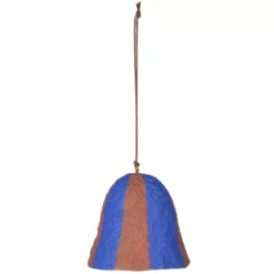 Broste Copenhagen Pulp Streep Kerst Ornament Caramel Brown