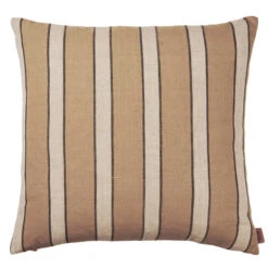 Ferm Living Brown Cotton Kussen 50x50 Stripe
