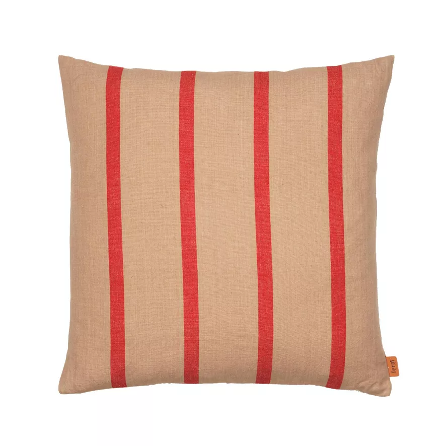 Ferm Living Grand Kussen 50x50 Camel/Red 5 Ferm Living Grand Kussen 50x50 Camel/Red - Afbeelding 3