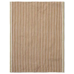 Ferm Living Hale Yarn-dyed Theedoek Golden Brown/Silver Fern