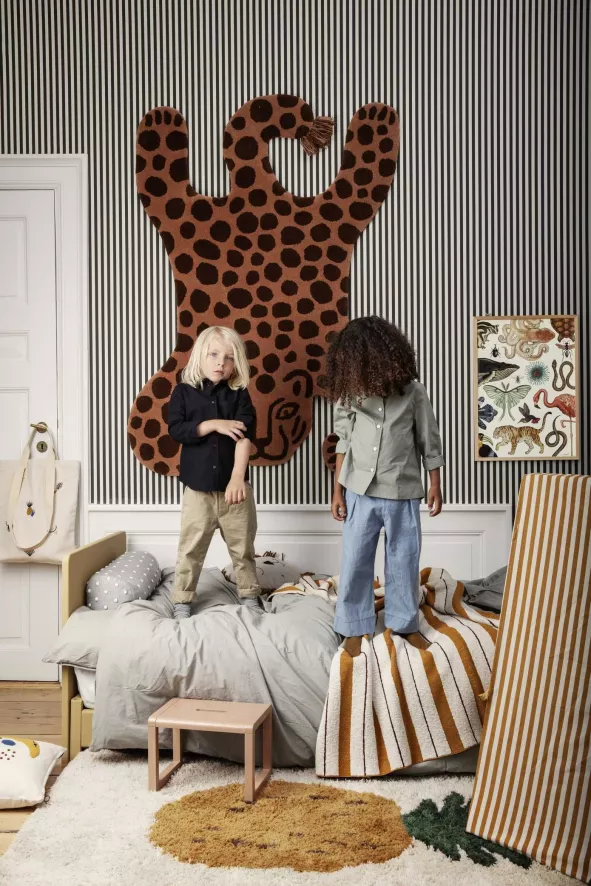 Ferm Living Safari Leopard Vloerkleed 6 Ferm Living Safari Leopard Vloerkleed - Afbeelding 4