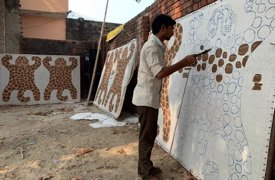 Ferm Living Safari Leopard Vloerkleed 11 Ferm Living Safari Leopard Vloerkleed - Afbeelding 9