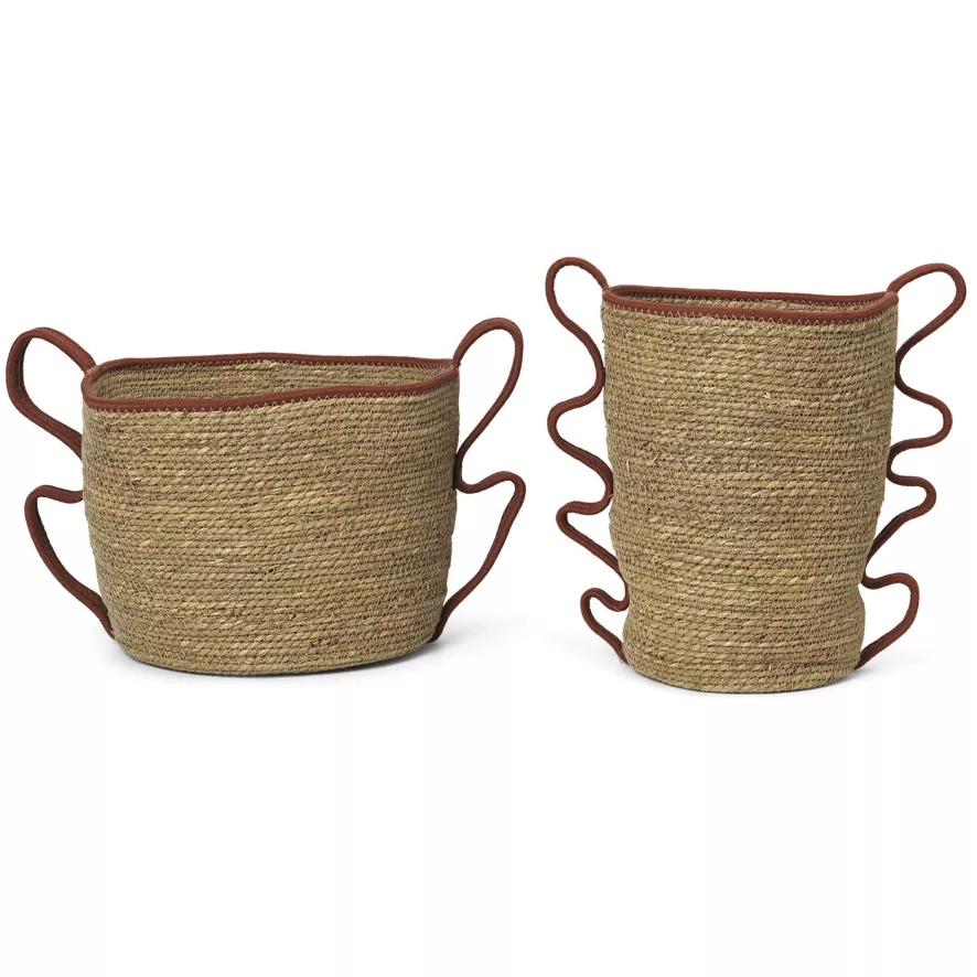 Ferm Living Verso Opbergmand Set Van 2 Brick 3 Ferm Living Verso Opbergmand Set Van 2 Brick