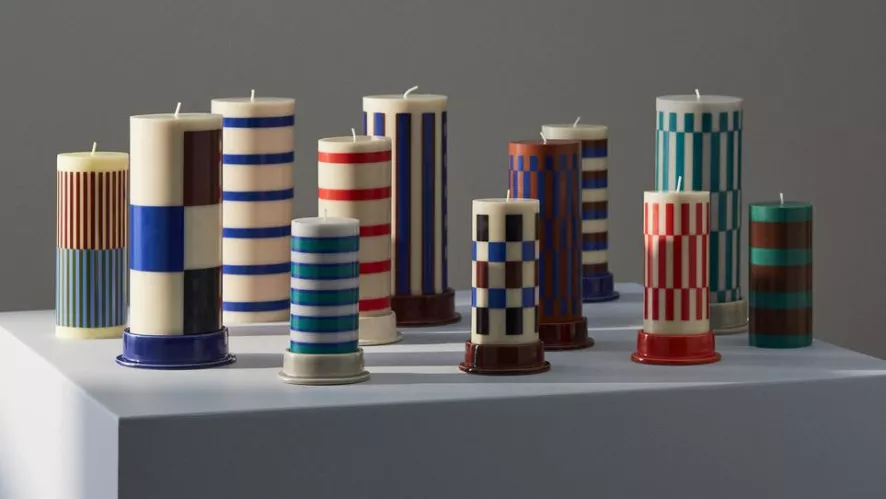 Hay Column Kaarsenstandaard Small Light Grey 4 Hay Column Kaarsenstandaard Small Light Grey - Afbeelding 2