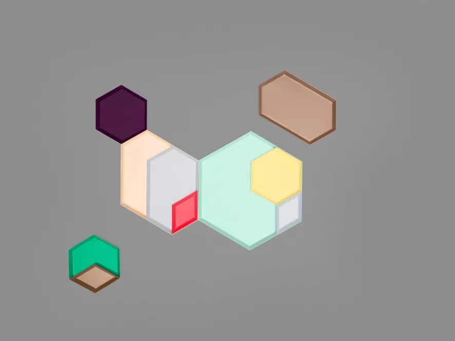 Hay Kaleido Dienblad X-small Dusty Blue 11 Hay Kaleido Dienblad X-small Dusty Blue - Afbeelding 9