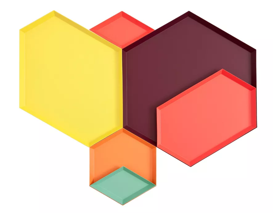 Hay Kaleido Dienblad X-large Grey 6 Hay Kaleido Dienblad X-large Grey - Afbeelding 4