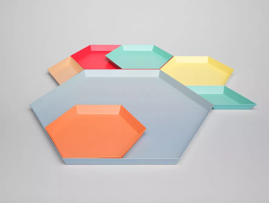 Hay Kaleido Dienblad X-small Dusty Blue 10 Hay Kaleido Dienblad X-small Dusty Blue - Afbeelding 8