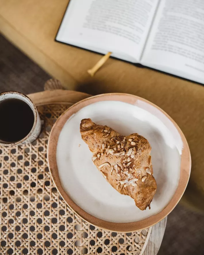 HKliving 70's Ceramic Ontbijtbord Set Van 2 Ø22 Autumn 6 HKliving 70's Ceramic Ontbijtbord Set Van 2 Ø22 Autumn - Afbeelding 4