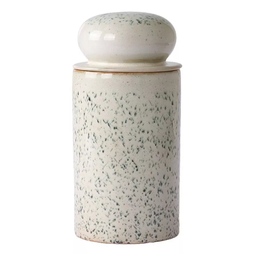 HKliving 70's Ceramic Voorraadpot Hail 3 HKliving 70's Ceramic Voorraadpot Hail