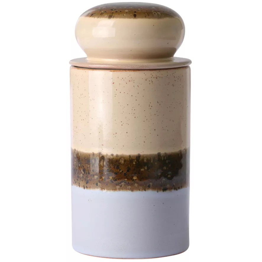HKliving 70's Ceramic Voorraadpot Hail 7 HKliving 70's Ceramic Voorraadpot Hail - Afbeelding 5