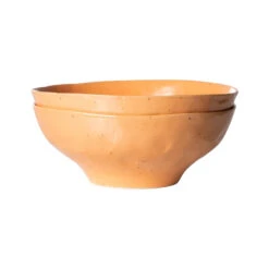 HKliving Bold And Basic Schaal L Ø17 Set Van 2 Orange