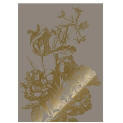 KEK Amsterdam Engraved Flowers 6 Gold Metallic Behang 4 Banen