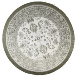 Livingstone Design Jass Vloerkleed Rond 160 Green Grey