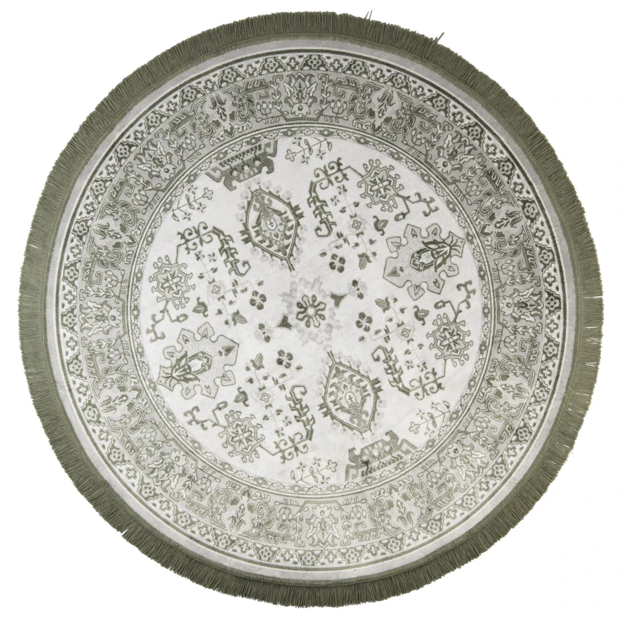 Livingstone Design Jass Vloerkleed Rond 160 Green Grey 3 Livingstone Design Jass Vloerkleed Rond 160 Green Grey