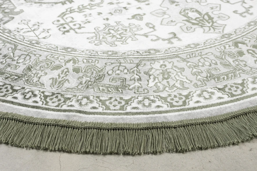 Livingstone Design Jass Vloerkleed Rond 160 Green Grey 17 Livingstone Design Jass Vloerkleed Rond 160 Green Grey - Afbeelding 15
