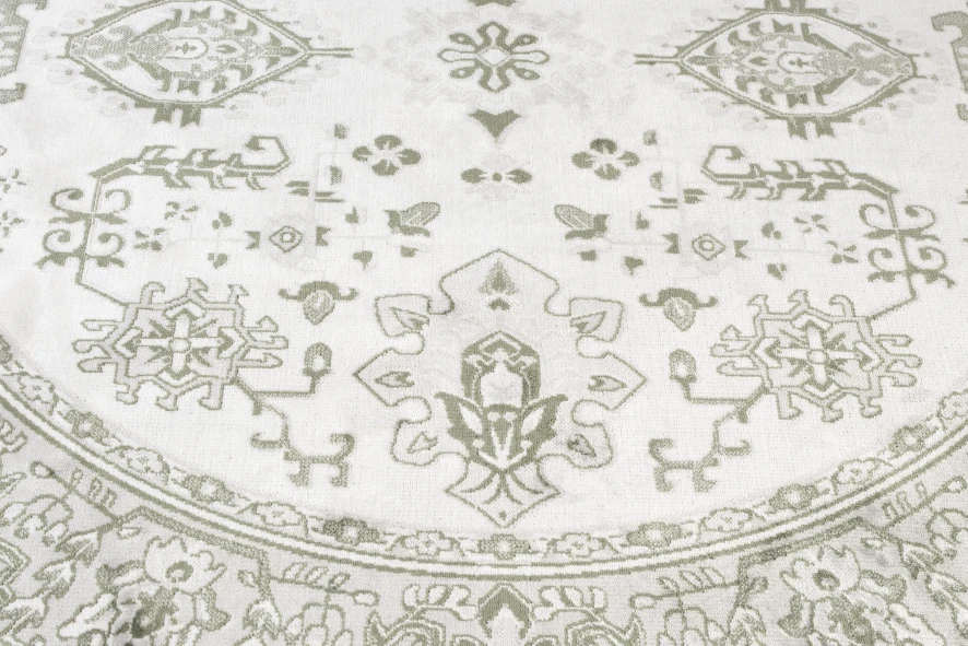 Livingstone Design Jass Vloerkleed Rond 160 Green Grey 19 Livingstone Design Jass Vloerkleed Rond 160 Green Grey - Afbeelding 17