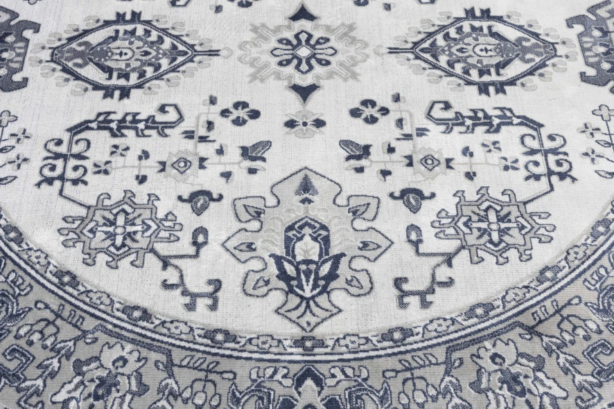 Livingstone Design Jass Vloerkleed Rond 160 Green Grey 8 Livingstone Design Jass Vloerkleed Rond 160 Green Grey - Afbeelding 6