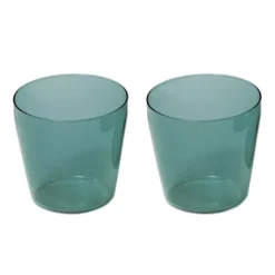 Nine Milk Glas Set Van 2 Aqua