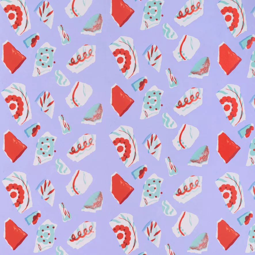 Petite Friture Mosaique By Les Crafties Behang Roze 4 Petite Friture Mosaique By Les Crafties Behang Roze - Afbeelding 2