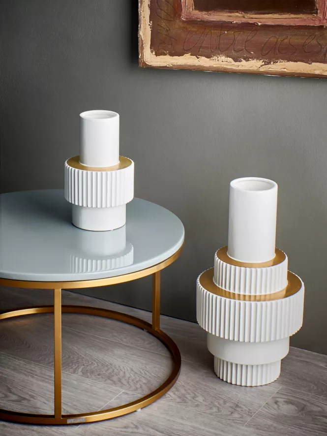 POLSPOTTEN Gear White Vaas Small 11 POLSPOTTEN Gear White Vaas Small - Afbeelding 9