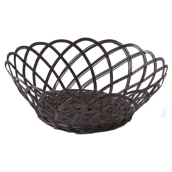 POLSPOTTEN Bakkie Schaal Metaal Rond Ø28 X H10 Lace Bordeaux