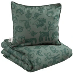 Sebra Forest Junior Dekbedovertrek 100x140 Bottle Green