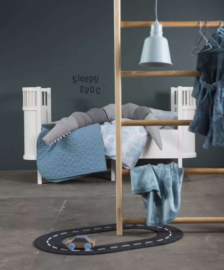 Sebra Sleepy Croc Knuffel Elephant Grey 4 Sebra Sleepy Croc Knuffel Elephant Grey - Afbeelding 2