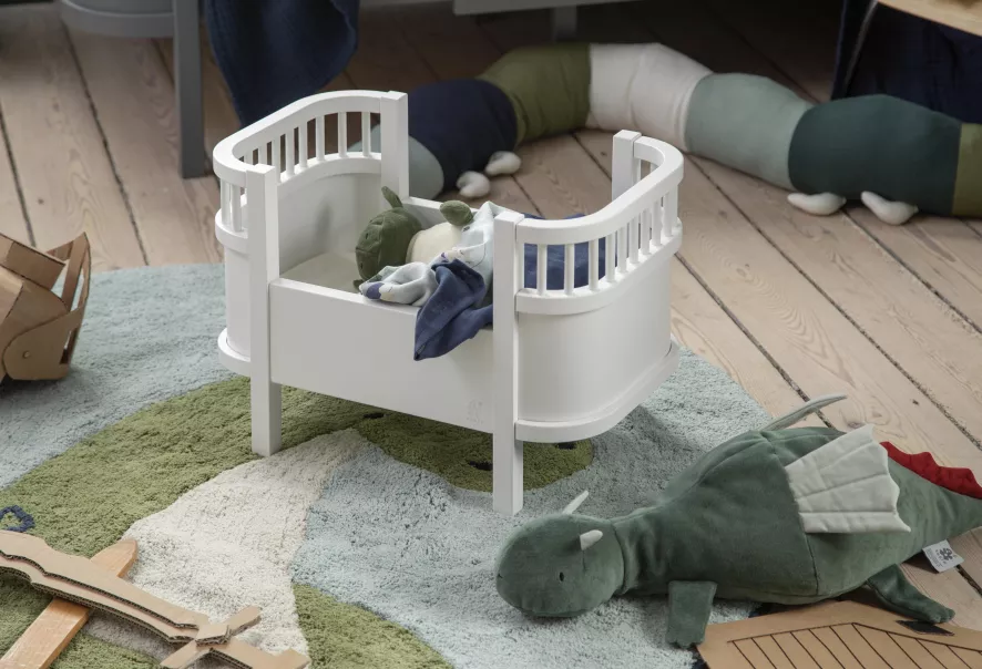 Sebra The Sebra Poppenbed Speelgoed Classic White Incl Matras 6 Sebra The Sebra Poppenbed Speelgoed Classic White Incl Matras - Afbeelding 4