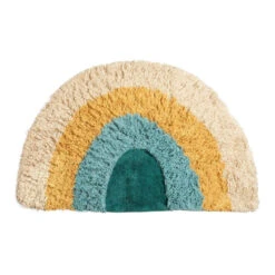 Sebra Woven Vloerkleed Rainbow Dusty Green