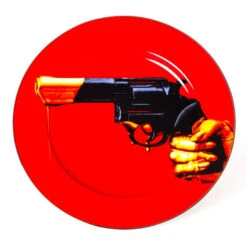 Seletti Toiletpaper Dinerbord Ø27 Porselein Revolver