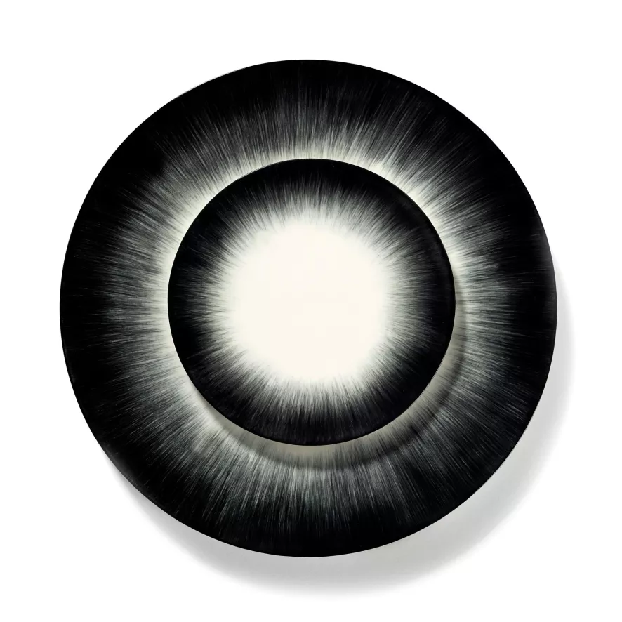 Serax Dé Tableware By Ann Demeulemeester Dinerbord Ø28 White/black 4 10 Serax Dé Tableware By Ann Demeulemeester Dinerbord Ø28 White/black 4 - Afbeelding 8