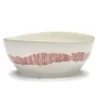 Serax Feast By Ottolenghi Kom Ø18 White Swirl Stripes Red