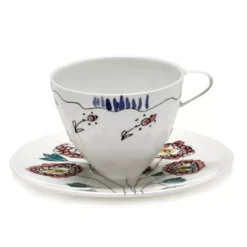 Serax Midnight Flowers By Marni Anemone Milk Koffie Mok + Schotel