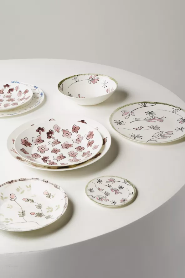 Serax Midnight Flowers By Marni Fiore Rosa Ontbijtbord Ø20 6 Serax Midnight Flowers By Marni Fiore Rosa Ontbijtbord Ø20 - Afbeelding 4