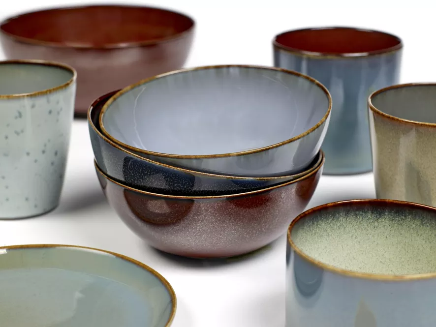 Serax Terres De Rêves By Anita Le Grelle Kom Ø15,5 Smokey Blue 5 Serax Terres De Rêves By Anita Le Grelle Kom Ø15,5 Smokey Blue - Afbeelding 3