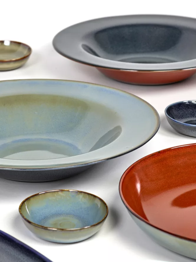 Serax Terres De Rêves By Anita Le Grelle Pastabord Ø21,3 Smokey/dark Blue 10 Serax Terres De Rêves By Anita Le Grelle Pastabord Ø21,3 Smokey/dark Blue - Afbeelding 8