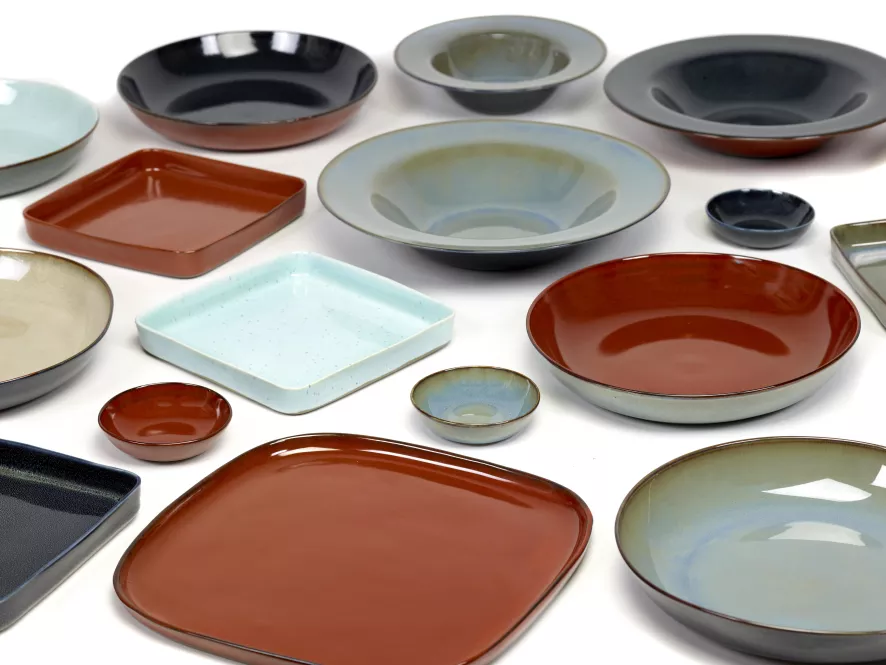 Serax Terres De Rêves By Anita Le Grelle Pastabord Ø21,3 Smokey/dark Blue 4 Serax Terres De Rêves By Anita Le Grelle Pastabord Ø21,3 Smokey/dark Blue - Afbeelding 2