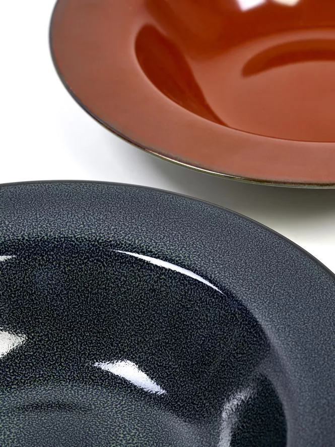 Serax Terres De Rêves By Anita Le Grelle Pastabord Ø21,3 Smokey/dark Blue 9 Serax Terres De Rêves By Anita Le Grelle Pastabord Ø21,3 Smokey/dark Blue - Afbeelding 7