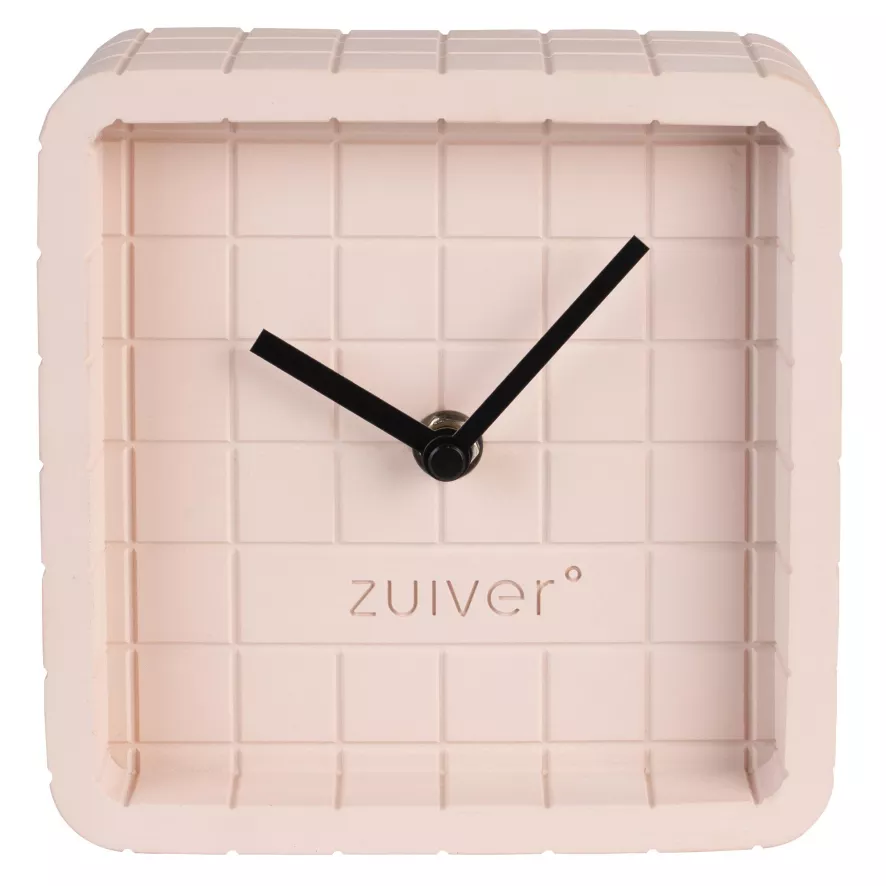 Zuiver Cute Klok Beton Roze 4 Zuiver Cute Klok Beton Roze - Afbeelding 2